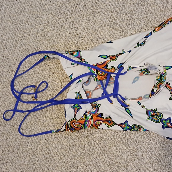 Trina Turk Multicolor Maxi Dress Size S With Small Stains - Picture 7 of 9